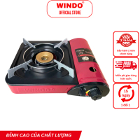 Bếp Gas Du Lịch (Bếp Gas Mini) WINDO - 166F | Bếp gas mini tiết kiệm gas có hộp nhựa bảo vệ - màu ng