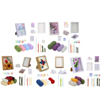 Crochet Flower Kits Include Crochet Hook, Yarns, Needle, Instructions