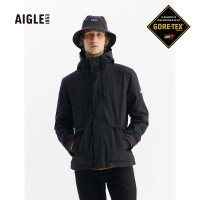 【AIGLE】男 G/T 防水透氣外套(AG-FAA57A100 黑色)