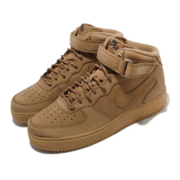 【NIKE 耐吉】休閒鞋 Air Force 1 Mid 07 男鞋 經典款 AF1 小麥色 中筒 麂皮 穿搭 棕(DJ9158-200)