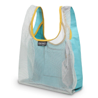 【murmur】網狀拼接帆布 - 海洋(購物袋.環保袋.可收納.便當包)