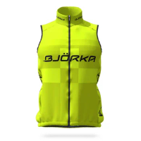 BJORKA cycling sleeveless vest thermal fleece Mtb bike sleeveslees bicycle warm clothing team men roadbike ropa ciclismo apparel