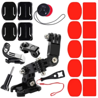 Motorcycle Helmet Kit for GoPro Hero 1110 9 8 7 Action Camera Accessories Set Chin Mount Bracket Bike Chin Mount For Go Pro
