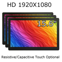 TouchView 15.6 Inch 1920*1080 Wall Mount LED Touch Screen Monitor With HDMI VGA USB Interface