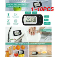 1~10PCS Waterproof Digital LCD Fridge Refrigerator Thermometer Digital Freezer Thermometer -50~70 Degree ℃/℉ for Kitchen Home