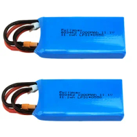 2PCS 11.1V 1000mAh Lipo Battery For XK X450 FPV RC Drone Spare Parts Accessories 11.1V replace Batteries with XT30 Plug for X450