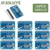 1-10pcs 16 Bit I2C ADS1115 Module ADC 4 channel with Pro Gain Amplifier for Arduino RPi