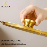 [7.7 Sale] Texania Set Panci Emas Korea Multifungsi Panci Ramen Stainless Steel Food Grade 18Cm 20Cm