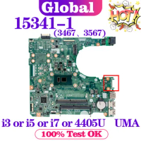 KEFU 15341-1 Mainboard For Dell Inspiron 15 3467 3567 Laptop Motherboard 4405U i3 i5 i7 7th Gen UMA DDR4