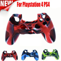 Soft For Cover Silicone Case Camouflage Soft Silicone Case for Playstation 4 PS4 Controller Decal Skin Cover for PS4 Gamepads
