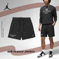 Nike 短褲 Jordan Flight MVP Fleece Shorts 男款 黑 喬丹 抽繩 刺繡 DX9717-045