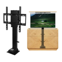 Motorized TV Stand for 37 to 65 80 inch Screens, Vertical Lift Television Stand with Remote Control, Compact TV Mount Bracket