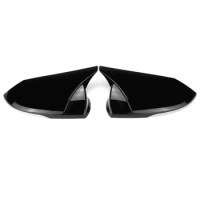 M Style Car Glossy Black Rearview Mirror Cover Trim Frame Side Mirror Caps for Hyundai Elantra 2021