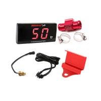 SMOK Universal Motorcycle Thermometer Water Temperature Digital Display Instrument Red Sensor Adapter Bracket KOSO