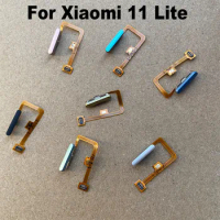 Original For Xiaomi Mi 11 Lite Home Button Menu Fingerprint Sensor Touch ID Scanner Ribbon Connector Flex Cable MI11 Lite 5G 4G