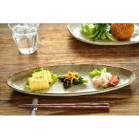 日本製 美濃燒 陶瓷 長條型餐盤 煎魚 日式料理 生魚片 炸雞 沙拉 牛排 壽司 冷盤 餐盤 廚房用具 廚房用品 碗盤