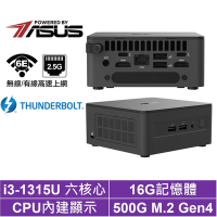 ASUS 華碩 NUC i3六核{金牛座Q25B}迷你電腦(i3-1315U/16G/500GB M.2 Gen4)
