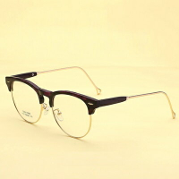 眼鏡框半框眼鏡鏡架-時尚文藝輕盈舒適男女平光眼鏡5色73oe72【獨家進口】【米蘭精品】