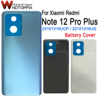 6.67" For Xiaomi Redmi Note 12 Pro Plus Battery Cover Back Housing Rear Door Case Note 12Pro+ For Redmi Note 12 Pro + Back Cover