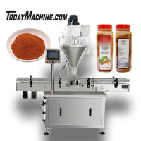 Automatic Auger Filler Curry Powder Spices Bottle Filling Machine Equipment