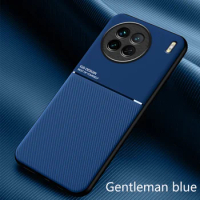 Luxury Matte Phone Case For Vivo X90 Pro Plus Cover Silicone PU Leather Protection Case For Vivo X80 Lite X70 Pro Plus 5G Coque