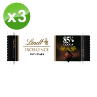 【Lindt 瑞士蓮】極醇系列85%黑巧克力 35gX3入(黑巧克力)