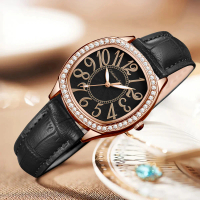 DISKON Cristiano Aillen Jam Tangan Wanita 0863 Kulit Leather Original Waterproof 3 ATM Watches