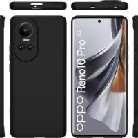 Simple Slim Soft TPU Transaprent Clear Phone Case On For OPPO Reno10 Pro Reno 10 Pro 5G Cover