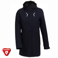 【SAMLIX 山力士】金牌PRIMALOFT兩件式女輕量化防水防風保暖大衣外套#86921(黑色)