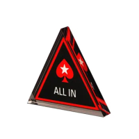 1 PCS Acrylic ALLIN Double-sided Texas Poker Chip Casino Accessories Entertainment Game Board Table Poker Club