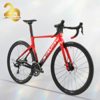 SAVA EX-7 Pro Aluminum Road Bike Racing Adult Bike Strap SHIMAN0 105 R7000 22-Speed with Tail Lights