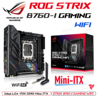 ASUS ROG Strix B760-I Gaming WiFi B760 Motherboard LGA1700 DDR5 Mini ITX Intel B760 Mainboard 1700 up to 7600 MT/s PCIe 5.0 New