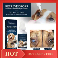 10ML Cataract Drops For Pets Solution Eye Lubricating Drop For Dog &amp; Cats Eye Itching Gentle Cleansing Eye Drops Pet Supplies