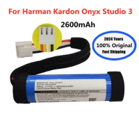 2024 Years 2600mAh Original Speaker Battery For Harman Kardon Onyx Studio 3 Studio3 PR-633496 Loudspeaker Replacement Batteries
