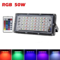 Lampu Sorot Tembak Led Slim 50 Watt 50W  RGB Slim Led Floodlight