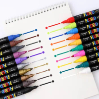 Multi-functional Color Oily Marker Pen Does Not Fade Marker Pen Painting Graffiti Touch-up Paint Waterproof Paint Pen