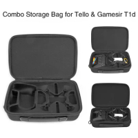 Portable Carrying Case Storage Bag with Shoulder Strap for DJI Tello Drone Gamesir T1d Remote Controller