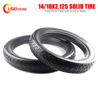 Super Quality16 Inch Solid Tyre16x2.125 Tubeless Tyre Electric Vehicle Tire Non Inflation Fits Folding Bicycle E-bike