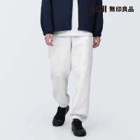 【MUJI 無印良品】男棉混裏毛寬版褲(共4色)