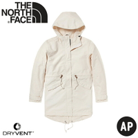 【The North Face 女 防水外套《白》】5AYC/防水透氣連帽衝鋒衣/休閒外套