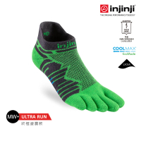 【Injinji】Ultra Run終極系列五趾隱形襪[翠綠]NAA6546(終極系列 五趾襪 隱形襪 跑襪 全馬 超馬)