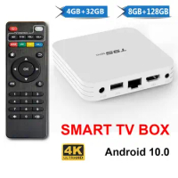 IPTV Box T95MINI Smart TV Box Android 10.0 Quad Core 2.4GHz WiFi Set Top Box 8GB+128GB 4K Media Player H.265 Home Theater 2022