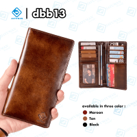Jayuwan Kreatif - Dompet Pria Premium DBB13 Model Panjang 13 Slot Bahan Kulit Sapi Asli