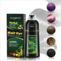 500ml Natural Plant Conditioning Hair Dye Black Shampoo Fast Dye White Grey Hair Removal Dye Coloring Black Hair