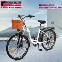 DYU 350W Motor Electric Bicycle 36V 12.5AH Removable Battery Max Speed 25km/h Urban Ebike City Road 26inch Electric Bike