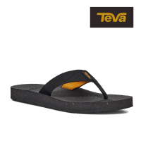 【TEVA】原廠貨 女 ReFlip 再生織帶夾腳拖鞋/雨鞋/水鞋(黑色-TV1124044BLK)