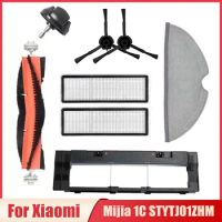For Xiaomi Mijia 1C 2C 1T MI Robot Vacuum-Mop STYTJ01ZHM Dreame F9 Roller Brush Hepa Filter Mop Robot Vacuum Cleaner Parts