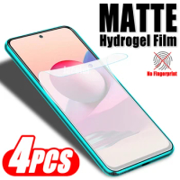 4PCS Matte Hydrogel Film Protection For Xiaomi Redmi Note 10 S Pro Max 10T 5G 10S 10Pro Note10 Note10S Note10T Screen Protector