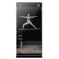2021 new type DOOH Affiliate Program advertising touch screen fitness smart magic mirror tv for clothes stores