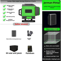 COD 4D 16 Line Laser Level Mesin Self Digital Meteran Laser Multifungsi Level Waterpass Laser Kerami